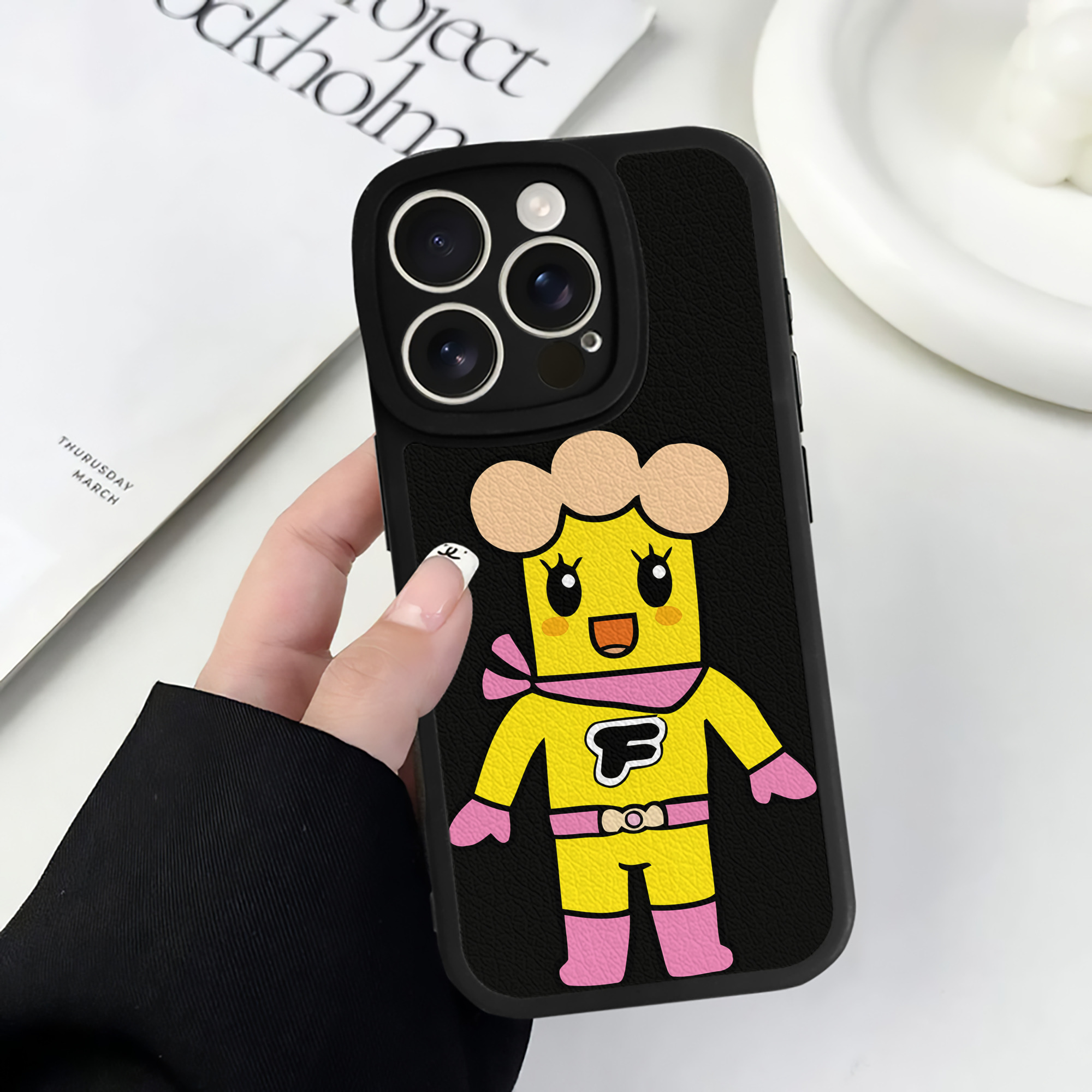 （画像用） アンパンマン Anpanman 【iPhone 16シリーズ対応】シリコンスマホケース（レザー調） 材質：シリコン